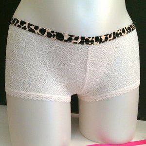 RARE Victorias Secret Lace Shortie Boyshort Panty